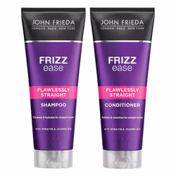 John Frieda Flawlessly Straight Haircare Bundle Shampoo & Conditioner, 250ml
