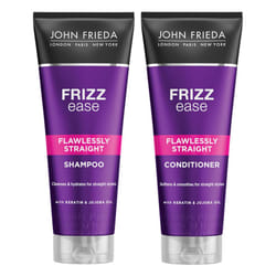 John Frieda Flawlessly Straight Haircare Bundle Shampoo & Conditioner, 250ml