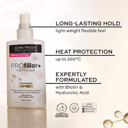 John Frieda Profiller+ Haircare Bundle - Shampoo, Conditioner, Spray & Super Fluid
