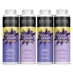 2x John Frieda Shampoo & Conditioner Duo Pack Violet Crush for Blondes, 500ml