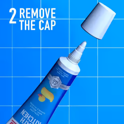 Unibond Silicone Sealant Anti-Mould & Waterproof for Kitchen & Bathroom, 147g 3 Pack