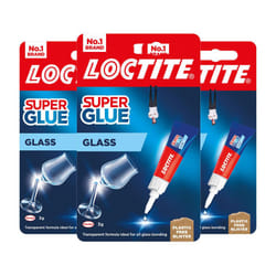 Loctite Glass Bond High-Quality Super Glue for Durable Glass Repairs 3g, 3 Pack