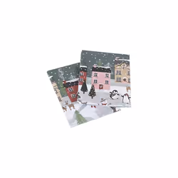 Christmas Scene Christmas Present Wrap Wrapping Paper 2 Sheets