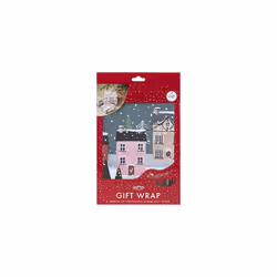 Christmas Scene Christmas Present Wrap Wrapping Paper 2 Sheets
