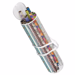 Clear Gift Wrap Storage Bag Organiser Roll Christmas Birthday Wrapping Paper