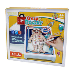 ) Kids 5 Piece Game Bundle Classic Family Educational Fun Traditional Board Games - Crazy Doctor (Operation