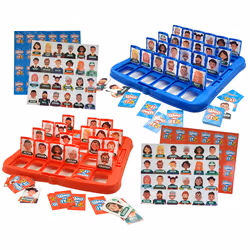 ) Kids 5 Piece Game Bundle Classic Family Educational Fun Traditional Board Games - Who is it? (Guess Who