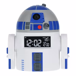 Paladone R2D2, Digital alarm clock, Star Wars, R2-D2, Cylinder, Blue, White, 24h