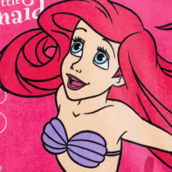 Disney Girls Beach Towel | Ariel Towel Poncho | Cotton Hooded Towel | The Little Mermaid Towel for Girls | One Size Pink  lmpo2548