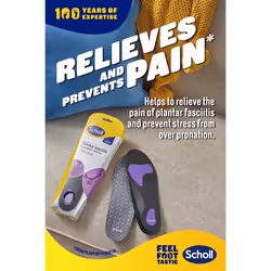 In-Balance Orthotics Plantar Fasciitis Pain Relief Insoles - 3-in-1 Insoles for Plantar Fasciitis Support and Pain Relief - Size Large, UK 9-11, 1