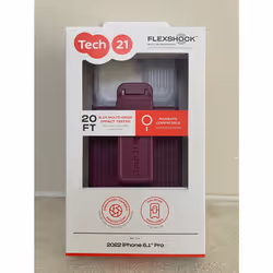 Case For iPhone 14 Pro Tech21 EVO MAX Rugged Defence Camera Cover Holster Purple
