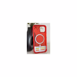 Tech21 Evo Check Flex Case Cover for iPhone 15 Shock Resistant + Glass - Red