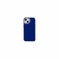 Liquid Silicone Hard Case for iPhone 14 PLUS Blue By Tech21 + Tempered Glass