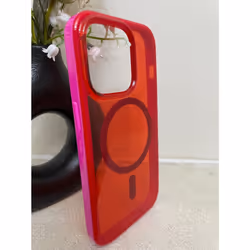 Genuine Tech21 Case for iPhone 14 Pro Magsafe Compatible EvoTint Red Pink+ Glass
