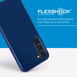 tech21 Evo Check for Samsung Galaxy S23 Plus - Midnight Blue 16ft Drop Protecion Shockproof Shock-Resistant and Scratch-Resistant Phone Case