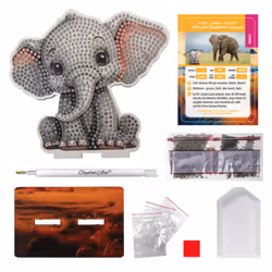 CRAFT Buddy Elephant Crystal Art Wildlife Buddies