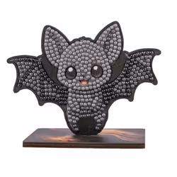 CRAFT Buddy Bat Crystal Art Wildlife Buddies, Children's craft kit, 6 yr(s), Wood, Grey