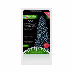 Premier - 1000 LED Multi Action Treebrights With Timer - White/Green