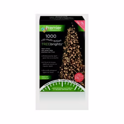Premier - 1000 LED Multi Action Treebrights With Timer - Warm White/Green