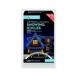 Premier - Snowing Icicles With Timer White - 480 LED