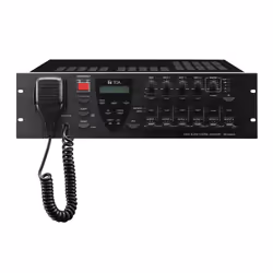 Digital microprocessor controlled voice alarm compact amplifier for voice alarm. announcements and background music. Integrat ...