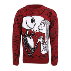 The Nightmare Before Christmas Collage Knitted Christmas Jumper - X Large