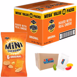 Jacob's Mini Cheddar's Original Box Of 48 x 23g Bundle