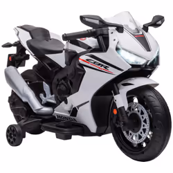 HOMCOM Honda Licensed 6V Kids Electric Motorbike Ride On Car for 3-5 Years White - Additional view 8