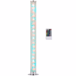 HOMCOM RGB Floor Lamps LED Corner Lamp with Remote Control Mood Lighting