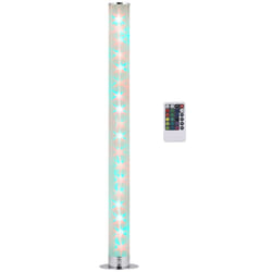 HOMCOM RGB Floor Lamps LED Corner Lamp with Remote Control Mood Lighting