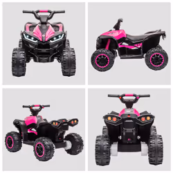 HOMCOM 12V Electric Quad Bikes for Kids Ride On Car ATV Toy for 3-5 Years Pink - Additional view 6
