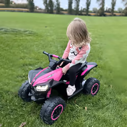 HOMCOM 12V Electric Quad Bikes for Kids Ride On Car ATV Toy for 3-5 Years Pink - Additional view 8