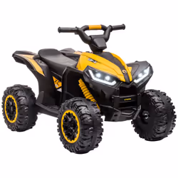 HOMCOM 12V Electric Quad Bikes for Kids Ride On Car ATV Toy for 3-5 Years Yellow - Additional view 8