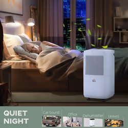 HOMCOM 10L/Day 2.2L WiFi Smart Dehumidifier, Portable Quiet Air Dehumidifier - Additional view 5