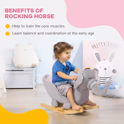 HOMCOM Baby Rocking Horse Elephant Rocking Chair Rocker Toy, for 18-36 Months - Additional view 6