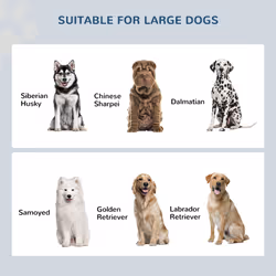 PawHut Raised Dog Bowls for Large Dogs Feeding Station w/ Stand, Storage - White - Additional view 6