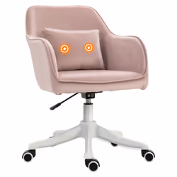 Vinsetto Office Chair with Rechargeable Vibration Massage Lumbar Pillow, Wheels