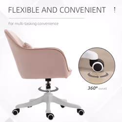 Vinsetto Office Chair with Rechargeable Vibration Massage Lumbar Pillow, Wheels - Additional view 4