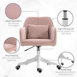 Vinsetto Office Chair with Rechargeable Vibration Massage Lumbar Pillow, Wheels - Additional view 5