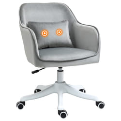 Vinsetto Office Chair with Rechargeable Vibration Massage Lumbar Pillow, Wheels