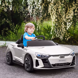 HOMCOM Audi RS e-tron GT Licensed 12V Kids Electric Ride on W/ Remote, White