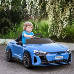 HOMCOM Audi RS e-tron GT Licensed 12V Kids Electric Ride on W/ Remote, Blue