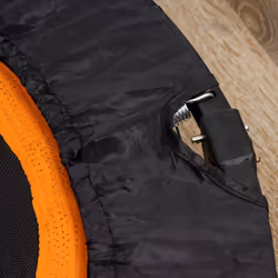 HOMCOM 40" Foldable Mini Fitness Trampoline w/ Foam Handle, Orange - Additional view 4