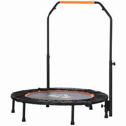 HOMCOM 40" Foldable Mini Fitness Trampoline w/ Foam Handle, Orange - Additional view 8