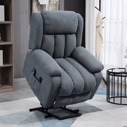 HOMCOM Heavy Duty Riser and Recliner Chair Lift Chair for the Elderly Dark Grey