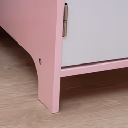 HOMCOM 2 PCs Childrens Table and Chair Set w/ Whiteboard Storage - Pink - Additional view 6