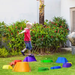 Outsunny Kids Balance Stepping Stones - Multicoloured