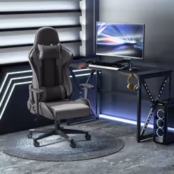 Vinsetto High Back Racing Gaming Chair Reclining Computer Head Pillow