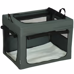 PawHut 69cm Soft Side Pet Carrier w/ Cushion, for Mini Small Dogs - Grey - Additional view 8