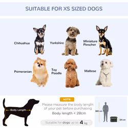 PawHut 48.5cm Soft Side Pet Carrier w/ Cushion, for Miniature Dogs - Grey - Additional view 5